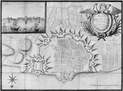 Plan of the Town and the Citadel of Saint-Martin-de-Re, Ile de Re by French School